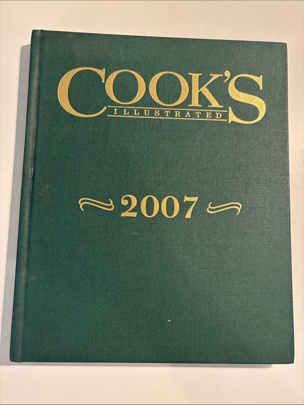 2007 Hardcover Cookbook - Green